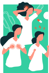 月経前症候群イメージ